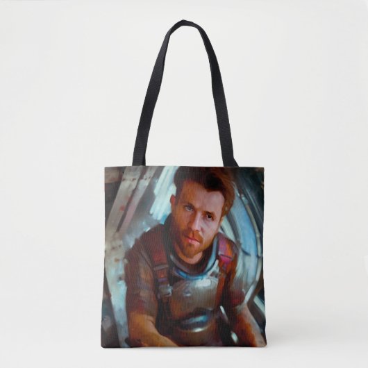 SF Hero aan boord van ruimteschip 4 Tote Bag (Voorkant)