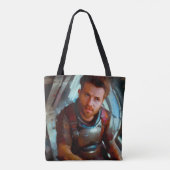 SF Hero aan boord van ruimteschip 4 Tote Bag (Achterkant)