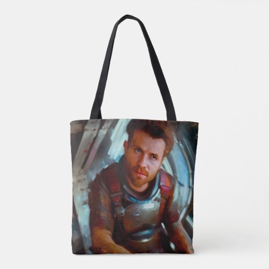 SF Hero aan boord van ruimteschip 4 Tote Bag (Achterkant)