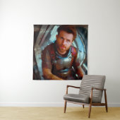 SF Hero aan boord van ruimteschip 4 Wandkleed (In situ)