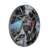 SF Hero In Ruimteschip (2) Dartbord (Voorkant Links)