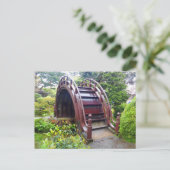 SF Japanse Tea Garden Drum Bridge #3 Briefkaart (Staand voorkant)