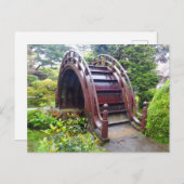 SF Japanse Tea Garden Drum Bridge #3 Briefkaart (Voorkant / Achterkant)