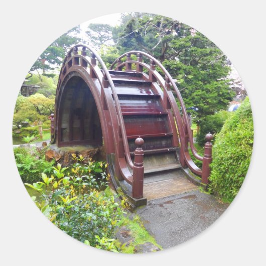 SF Japanse Tea Garden Drum Bridge #3 Sticker (Voorkant)