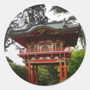 SF Japanse tea Garden Temple Gate #2 Sticker