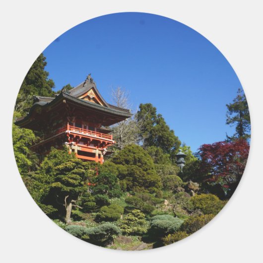 SF Japanse Tea Garden Temple Gate Stickers (Voorkant)