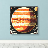 SF Jupiter Houtsnede 3 Canvas Afdruk (Insitu (Houten vloer))
