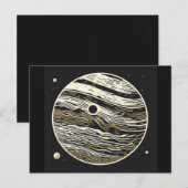 SF Jupiter Woodcut 1 Briefkaart (Voorkant / Achterkant)