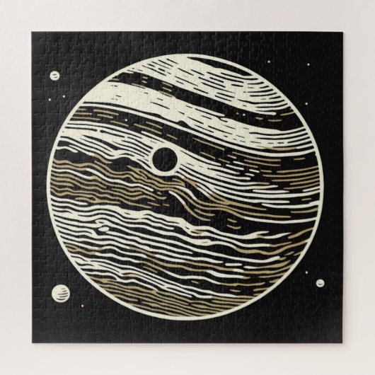 SF Jupiter Woodcut 1 Legpuzzel (Verticaal)