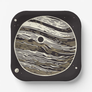 SF Jupiter Woodcut 1 Papieren Bordje