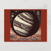 SF Jupiter Woodcut 2 Briefkaart (Voorkant)