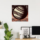 SF Jupiter Woodcut 2 Poster (Thuiskantoor)