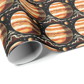 SF Jupiter Woodcut 3 Cadeaupapier