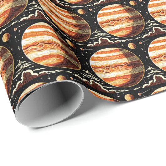 SF Jupiter Woodcut 3 Cadeaupapier (Rol Hoek)