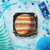 SF Jupiter Woodcut 3 Papieren Bordje (Feest)