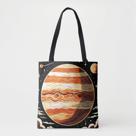 SF Jupiter Woodcut 3 Tote Bag (Voorkant)