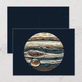 SF Jupiter Woodcut 4 Briefkaart (Voorkant / Achterkant)