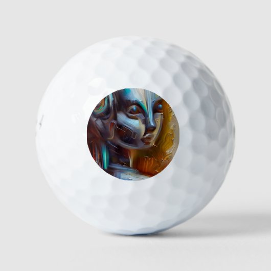 SF - Kunstmatige Intelligentie Held (3) Golfballen (Voorkant)