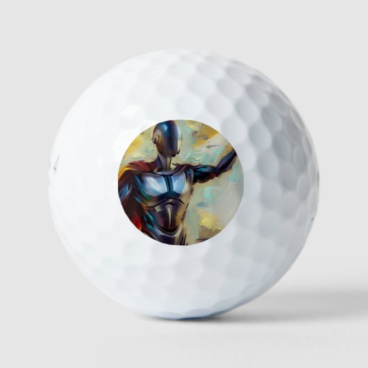 SF - Kunstmatige Intelligentie Held (4) Golfballen (Voorkant)