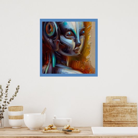 SF - Kunstmatige Intelligentie Hero 3 Poster (Keuken)