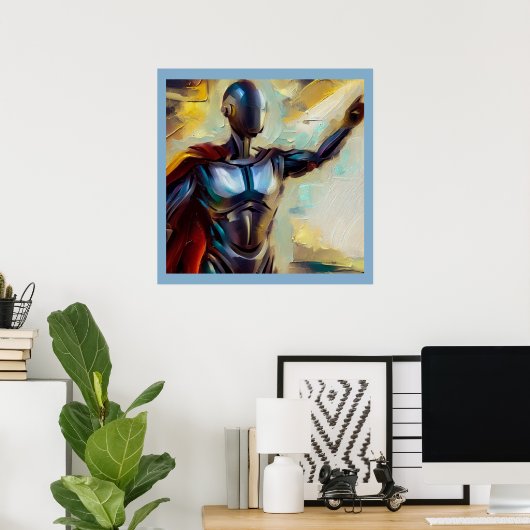 SF - Kunstmatige Intelligentie Hero 4 Poster (Thuiskantoor)