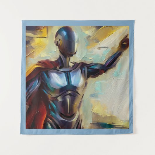 SF - Kunstmatige Intelligentie Hero 4 Wandkleed (Voorkant)