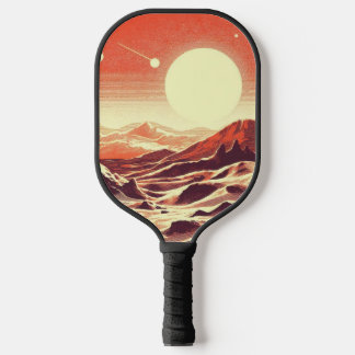 SF Mars Landschap Houtsnede (2) Pickleball Paddle