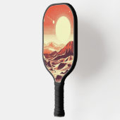SF Mars Landschap Houtsnede (2) Pickleball Paddle (Links)