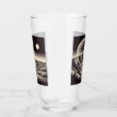 SF Mars Landschap Houtsnede 3 Glas (Rechts)