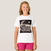 SF Mars Landschap Houtsnede 3 T-shirt (Voorkant volledig)
