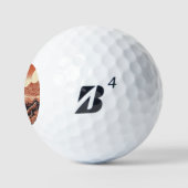 SF Mars Landschap Houtsnede (4) Golfballen (Logo)