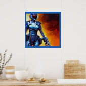 SF - Militaire held 1 Poster (Keuken)