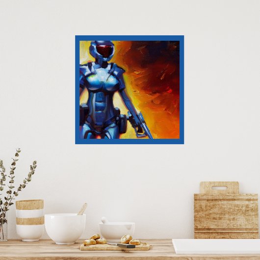 SF - Militaire held 1 Poster (Keuken)