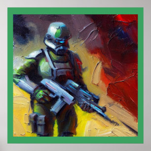 SF - Militaire held 2 Poster