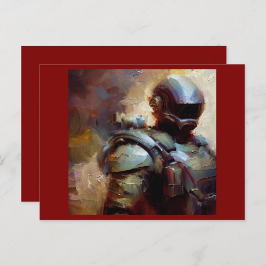 SF - Militaire Held 3 Briefkaart (Voorkant / Achterkant)