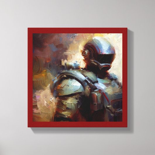 SF - Militaire Held 3 Canvas Afdruk (Voorkant)