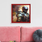 SF - Militaire Held 3 Canvas Afdruk (Insitu (Woonkamer))