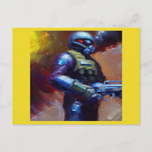 SF - Militaire Held 4 Briefkaart (Voorkant)