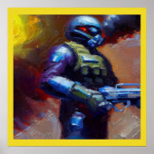 SF - Militaire Held 4 Poster (Voorkant)