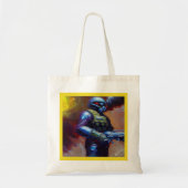 SF - Militaire Held 4 Tote Bag (Voorkant)