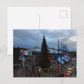 SF Pier 39 Kerstmis #1 Briefkaart (Voorkant / Achterkant)