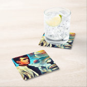 SF Pulp Magazine Hoesje Stijl 2 Kartonnen Onderzetters (Insitu)