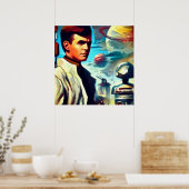SF Pulp Magazine Hoesje Stijl 2 Poster (Keuken)