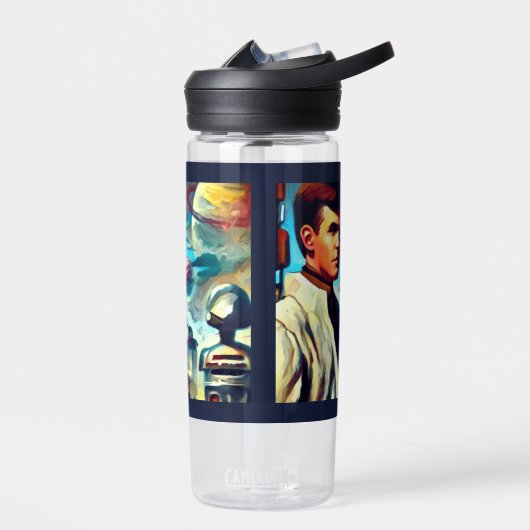 SF Pulp Magazine Hoesje Stijl 2 Waterfles (Links)