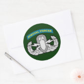 SF Q-tab and EOD badge Ronde Sticker (Envelop)