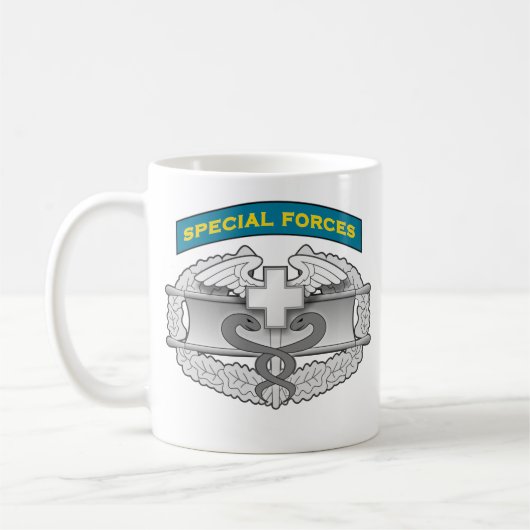 SF Q-tab en Combat Medic badge Koffiemok (Links)