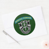 SF Q-tab en DUI - de oppresso liber Ronde Sticker (Envelop)