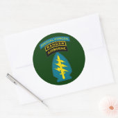 SF Q-tab, SSI en Ranger tabblad Ronde Sticker (Envelop)