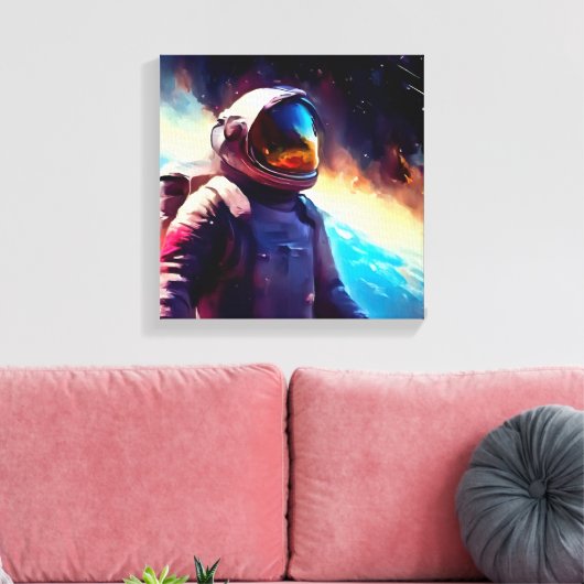SF Ruimte Held 1 Canvas Afdruk (Insitu (Woonkamer))