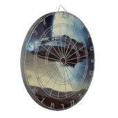 SF Ruimteschip in een baan om de aarde (2) Dartbord (Voorkant Links)